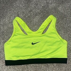 Nike Women's Neon Yellow Sports Bra